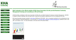 Desktop Screenshot of khacontinuity.co.uk